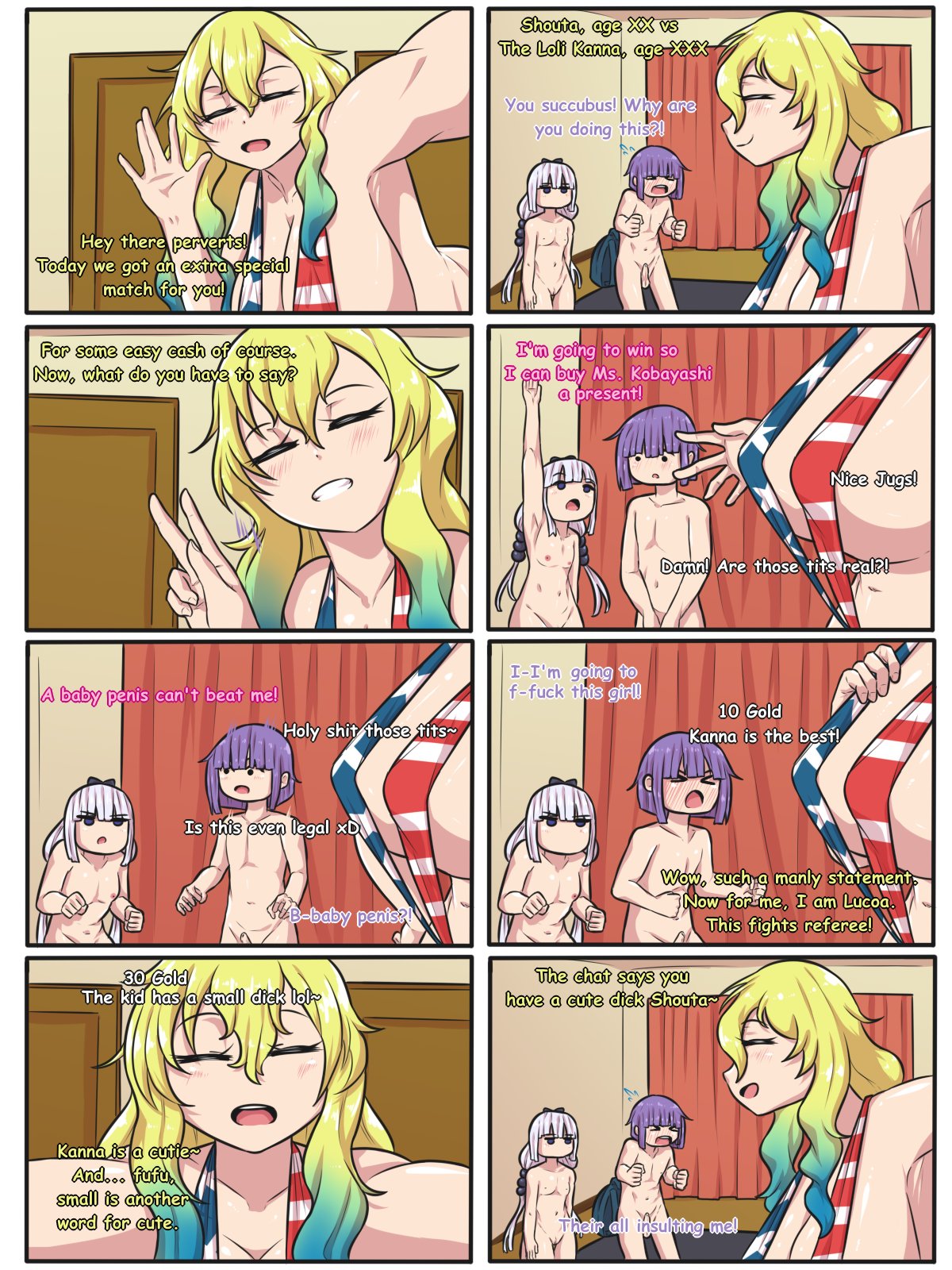 Shouta vs Kanna and Lucoa Sexfight page 1 full