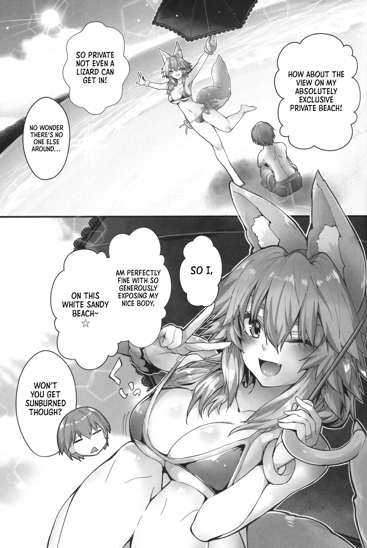 Taiyou! Sunahama! Nagisa no Tamamo-chan | The Sun! The Beach! Beachside Tamamo-chan page 4 full