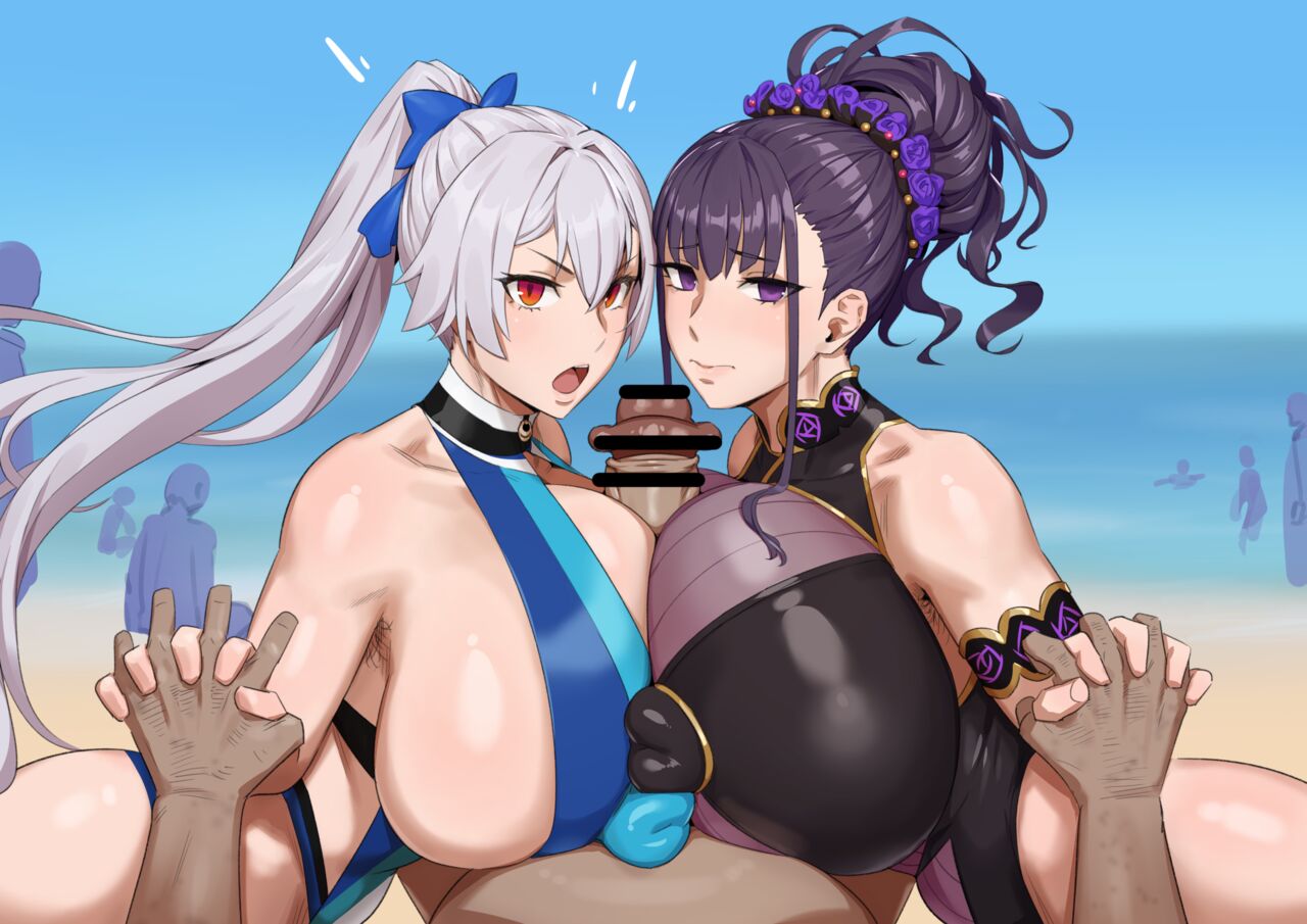 Tomoe Gozen &amp; Murasaki Shikibu Double Paizuri Battle page 4 full