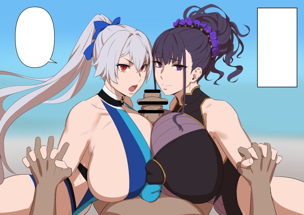 Tomoe Gozen &amp; Murasaki Shikibu Double Paizuri Battle page 6 full