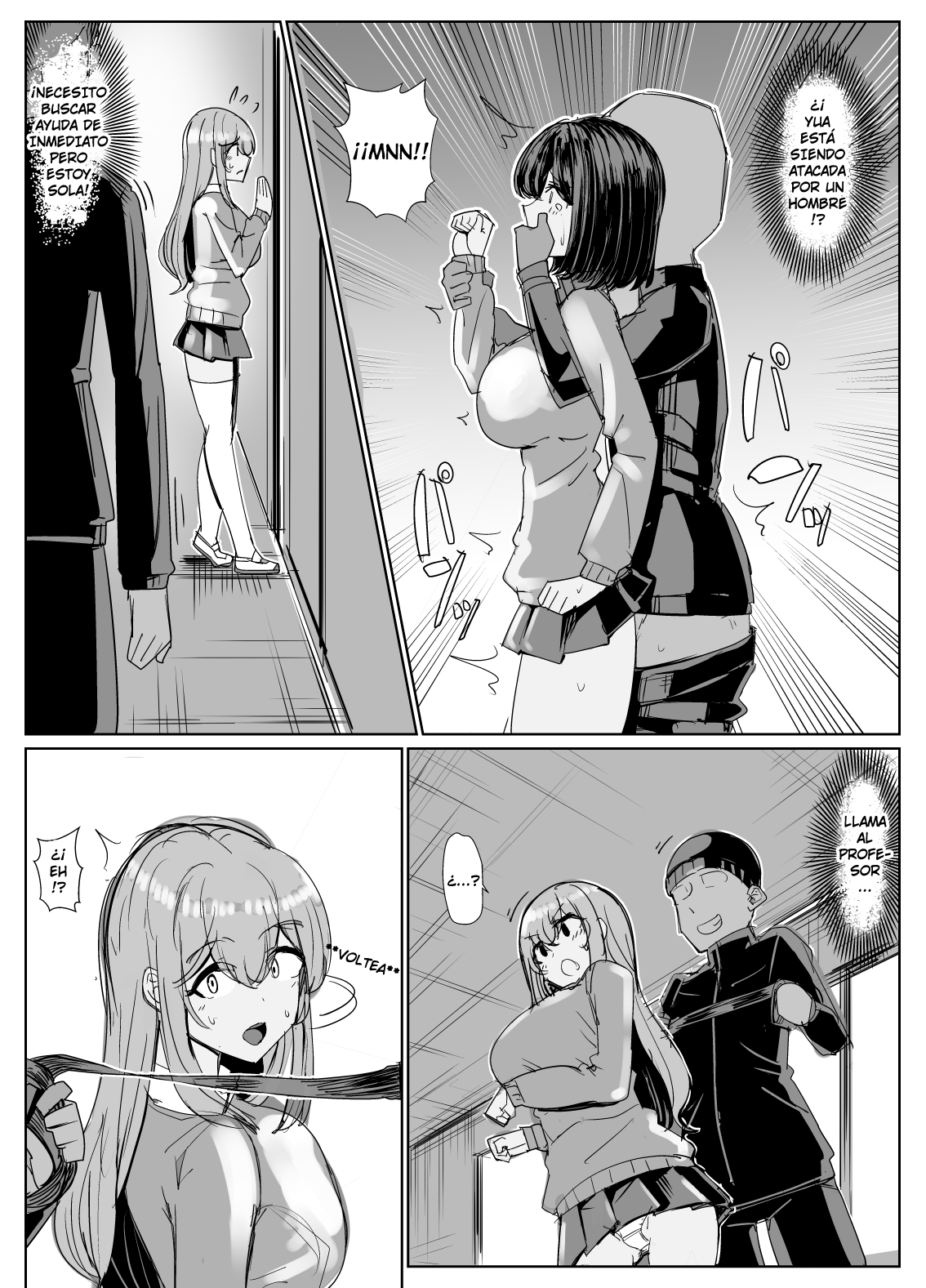 Duo Possessed TSF Manga 8P | Dúo Poseído TSF Manga 8P page 2 full