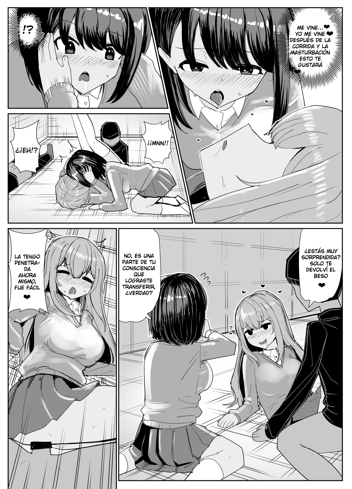 Duo Possessed TSF Manga 8P | Dúo Poseído TSF Manga 8P page 7 full