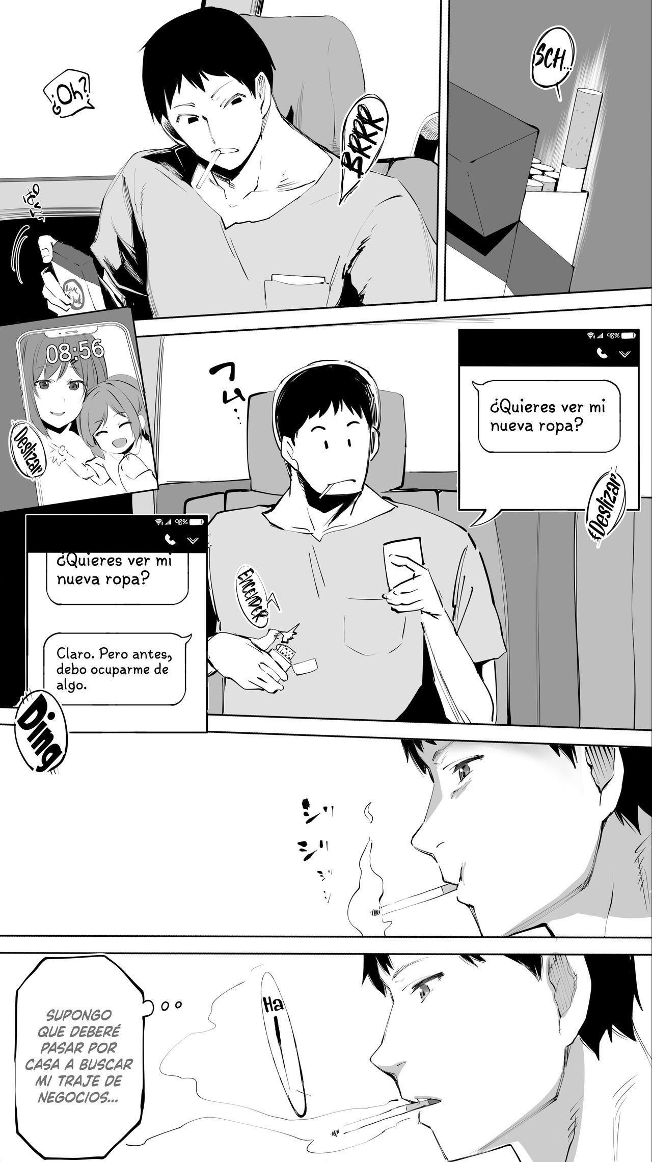 Jimoto no Hame Tomo. "Senpai no Hitozuma S" | La Amiga Sexual de mi Ciudad Natal. "El Caso de la Senpai Casada S" page 7 full
