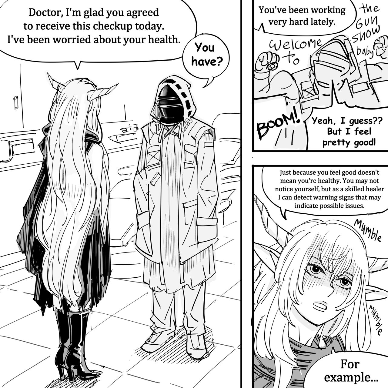 That One Time When the GACHA HORNED ELF Healer Tank claimed that She was doing a Medical Checkup and then did LEWD things to my BODY page 2 full