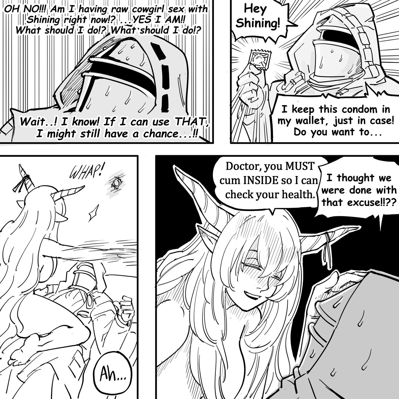 That One Time When the GACHA HORNED ELF Healer Tank claimed that She was doing a Medical Checkup and then did LEWD things to my BODY page 9 full