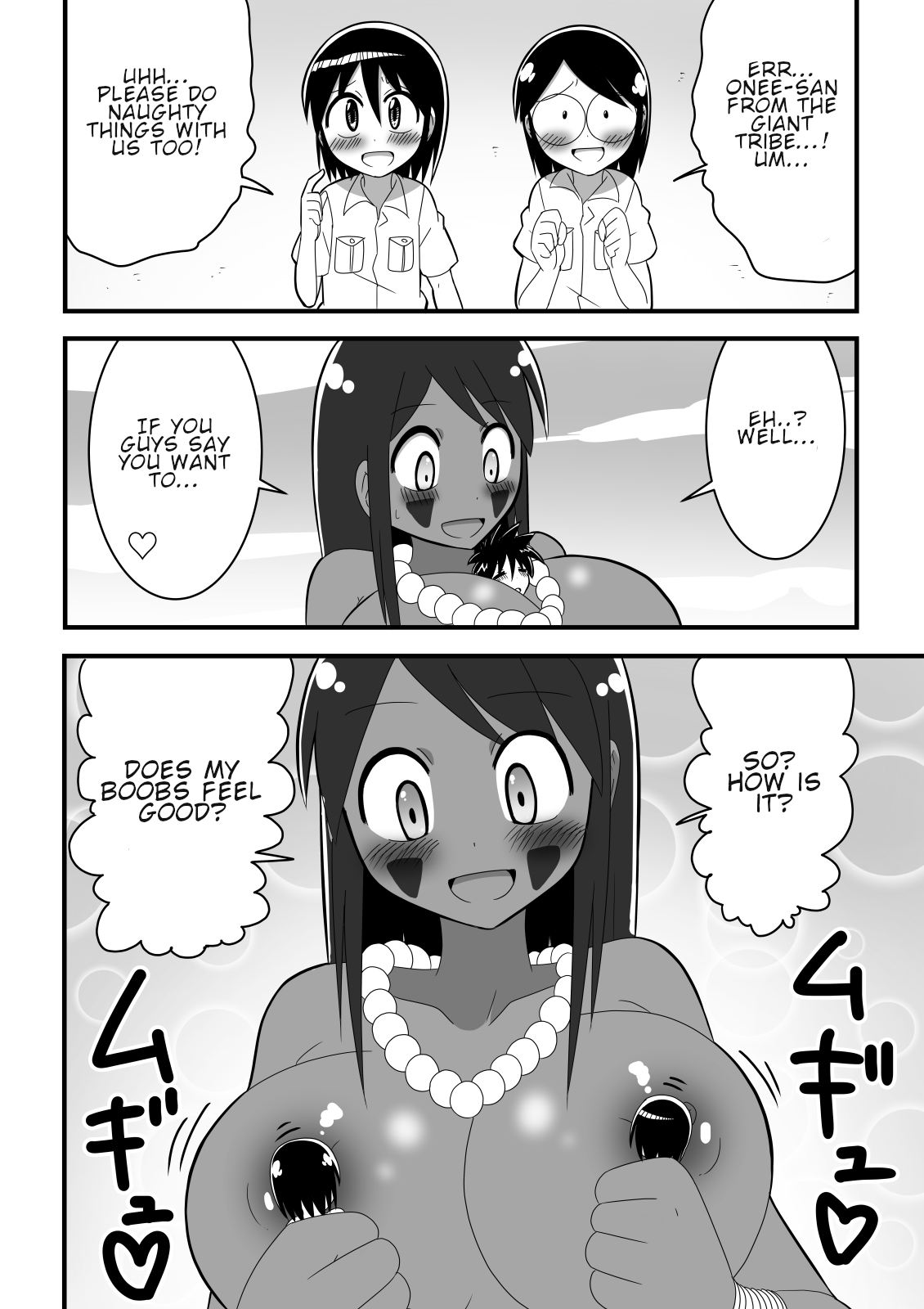 Shota Tankentai ga Hikyou de Kyojinzoku no Onee-san to Deatta Hanashi | The story of a shota expedition team who came across an Onee-san from a giant tribe in an unexplored region page 10 full