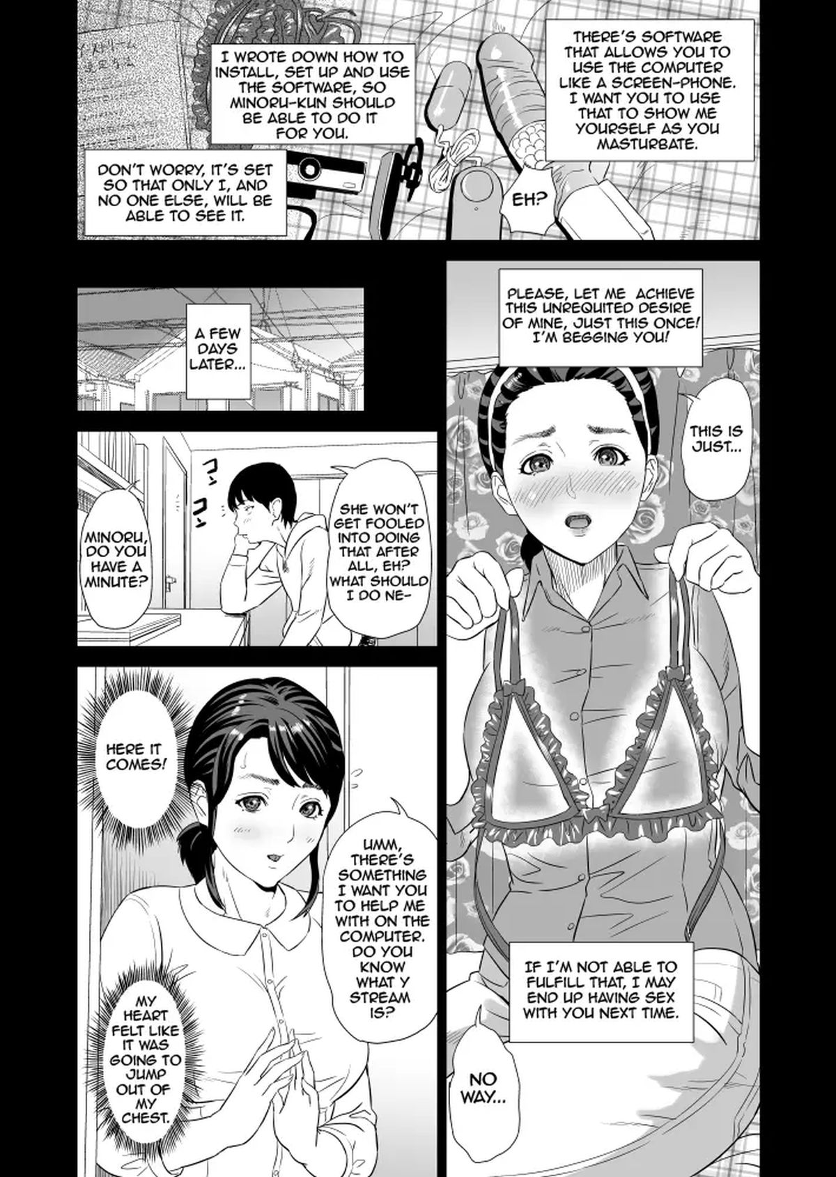 COMPLETE + IN CHRONOLOGICAL ORDER Kinjo Yuuwaku Mama Hen + Kinjo Yuuwaku Teruhiko to Okaa-san Hen + Kinjo Yuuwaku Tomodachi no Okaa-san Hen + Kinjo Yuuwaku Godou Onsen Ryokou Hen + Kinjo Yuuwaku Musuko o Yobai ni Sasou Haha page 9 full