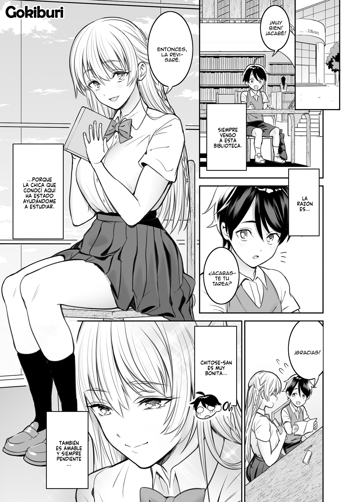 Toshokan de Shiriatta Onee-san ni Ecchina Koto o Sarechau Hanashi page 2 full