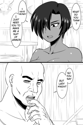 Udeppushi wa Tsuyoi no ni Atama wa Yowai Kasshoku Onna Kishi-sama cover