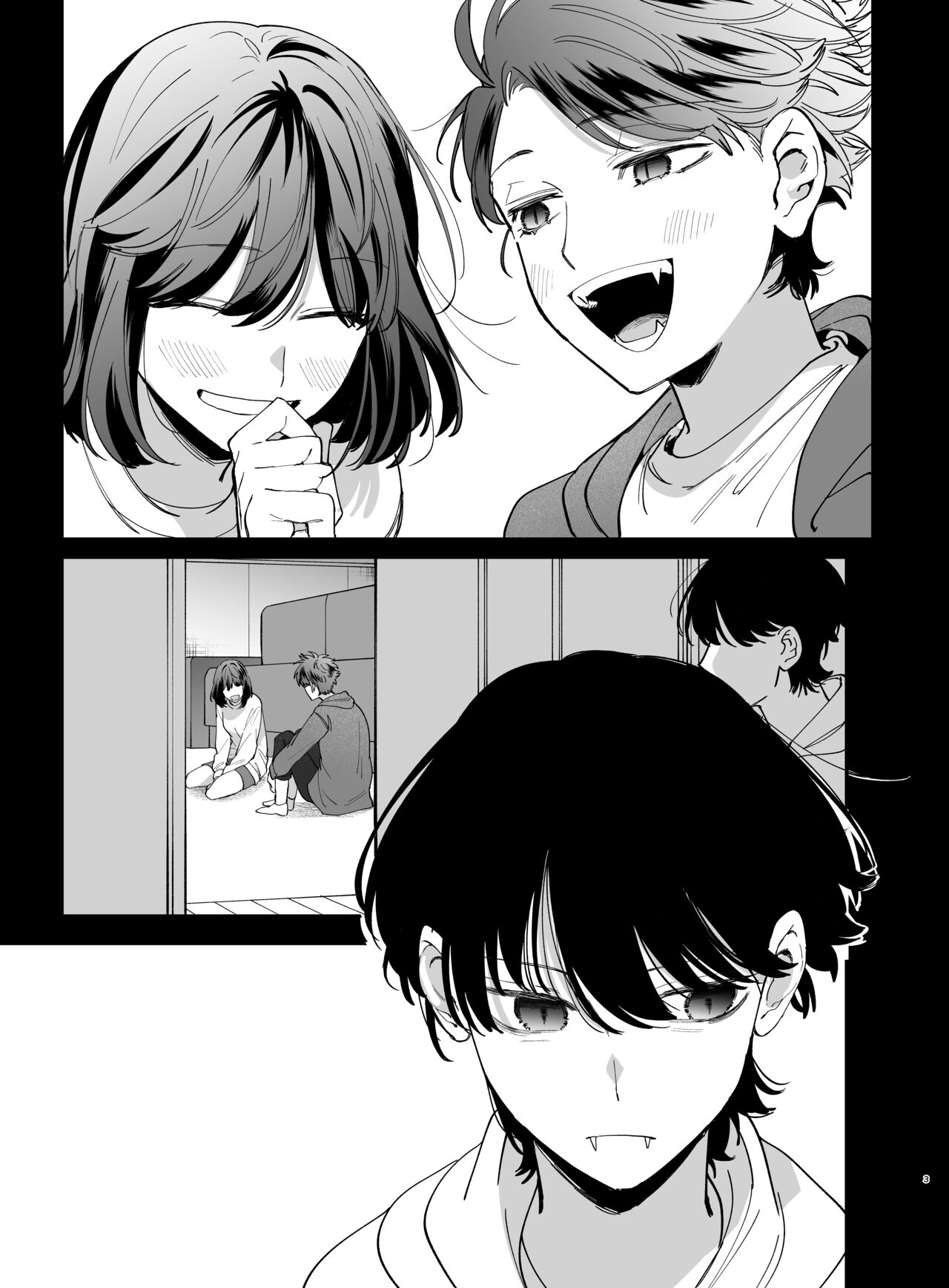 Sucked Dry By My Vampire Friend 2| Nekokaburi Kyuuketsuki ni Honenozui made Tabetsuku sareru 2 page 3 full