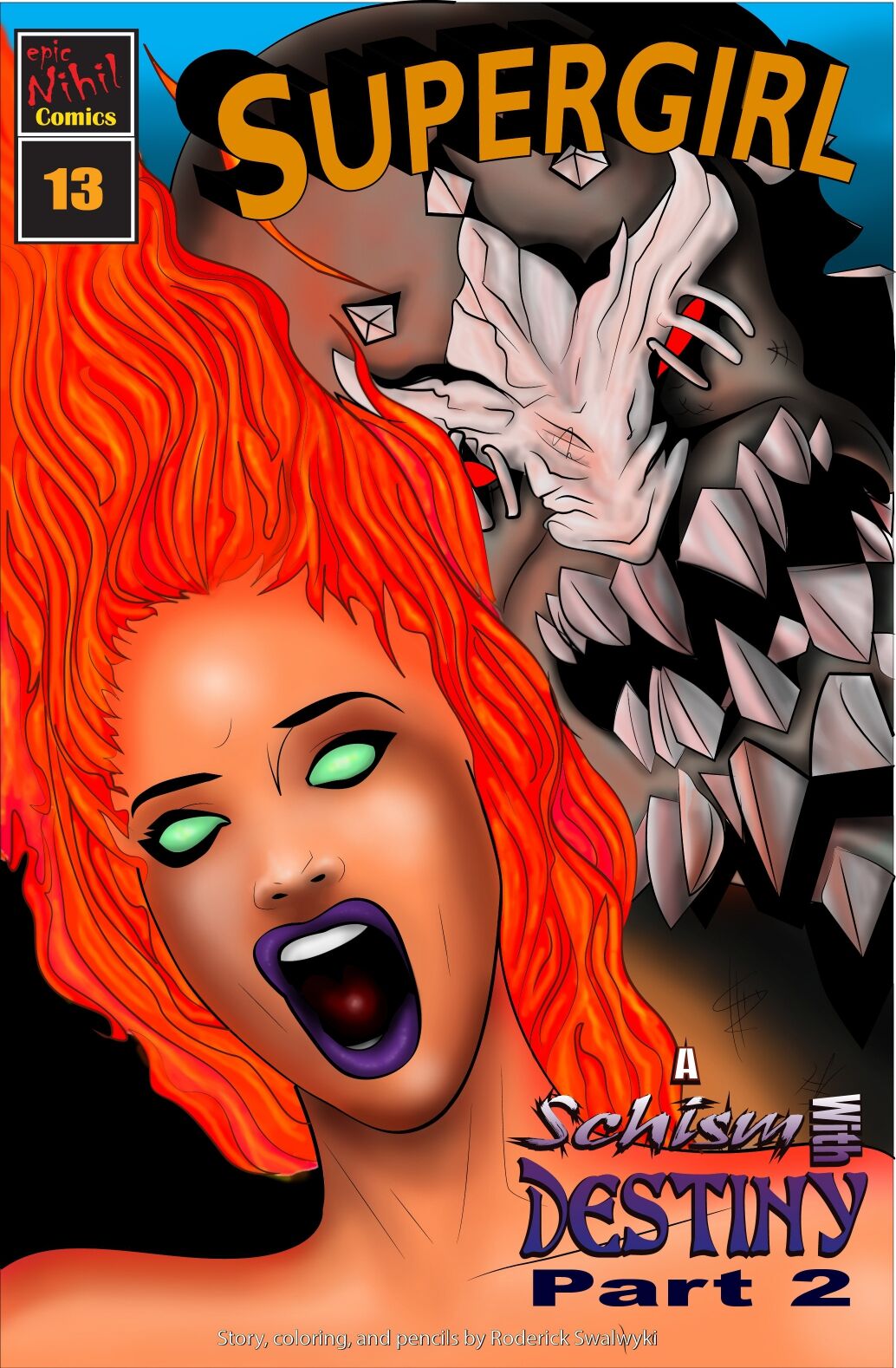 Supergirl: Issue #13 - A schism with destiny Part 2 page 1 full