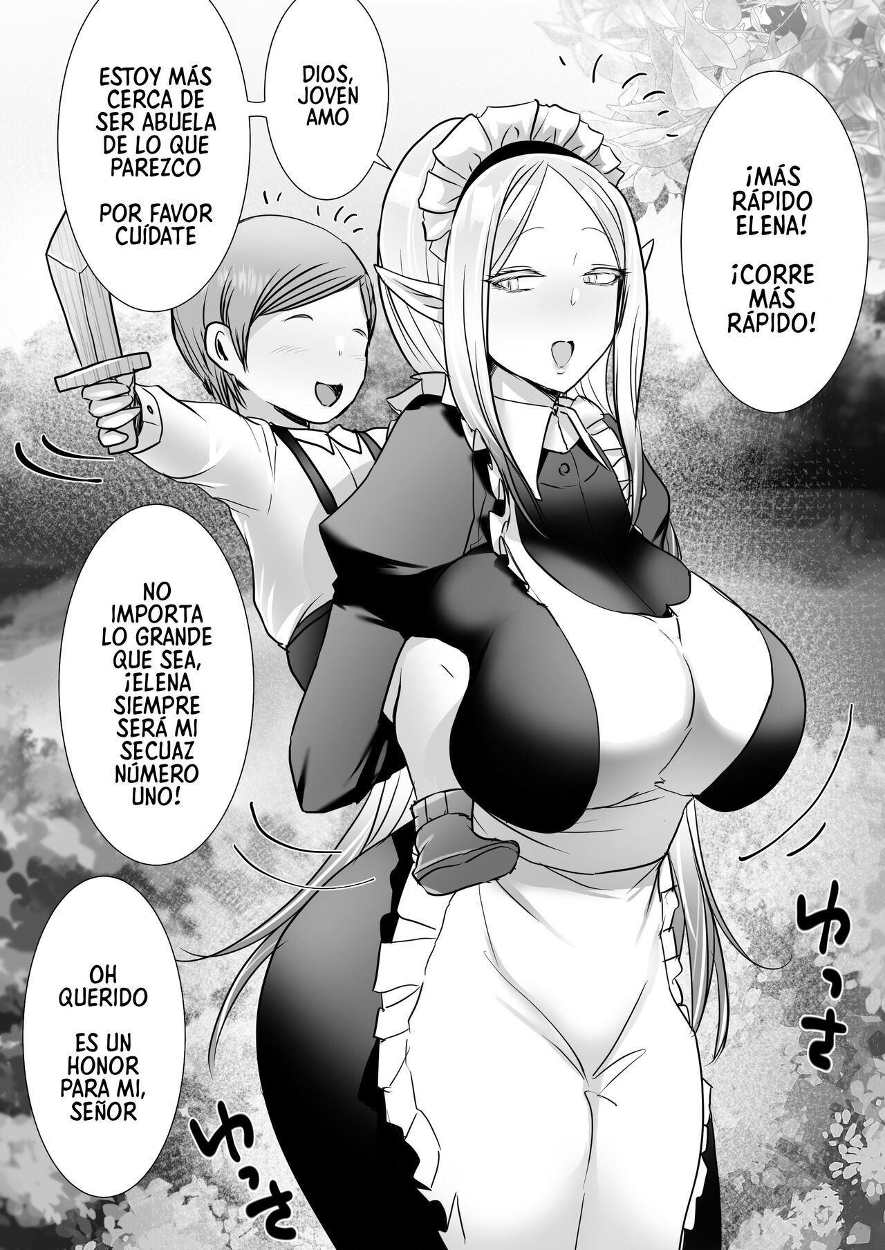 Elf Maid to Botchan no Seichou | La Doncella Elfa y El Niño Pequeño Creciendo page 1 full