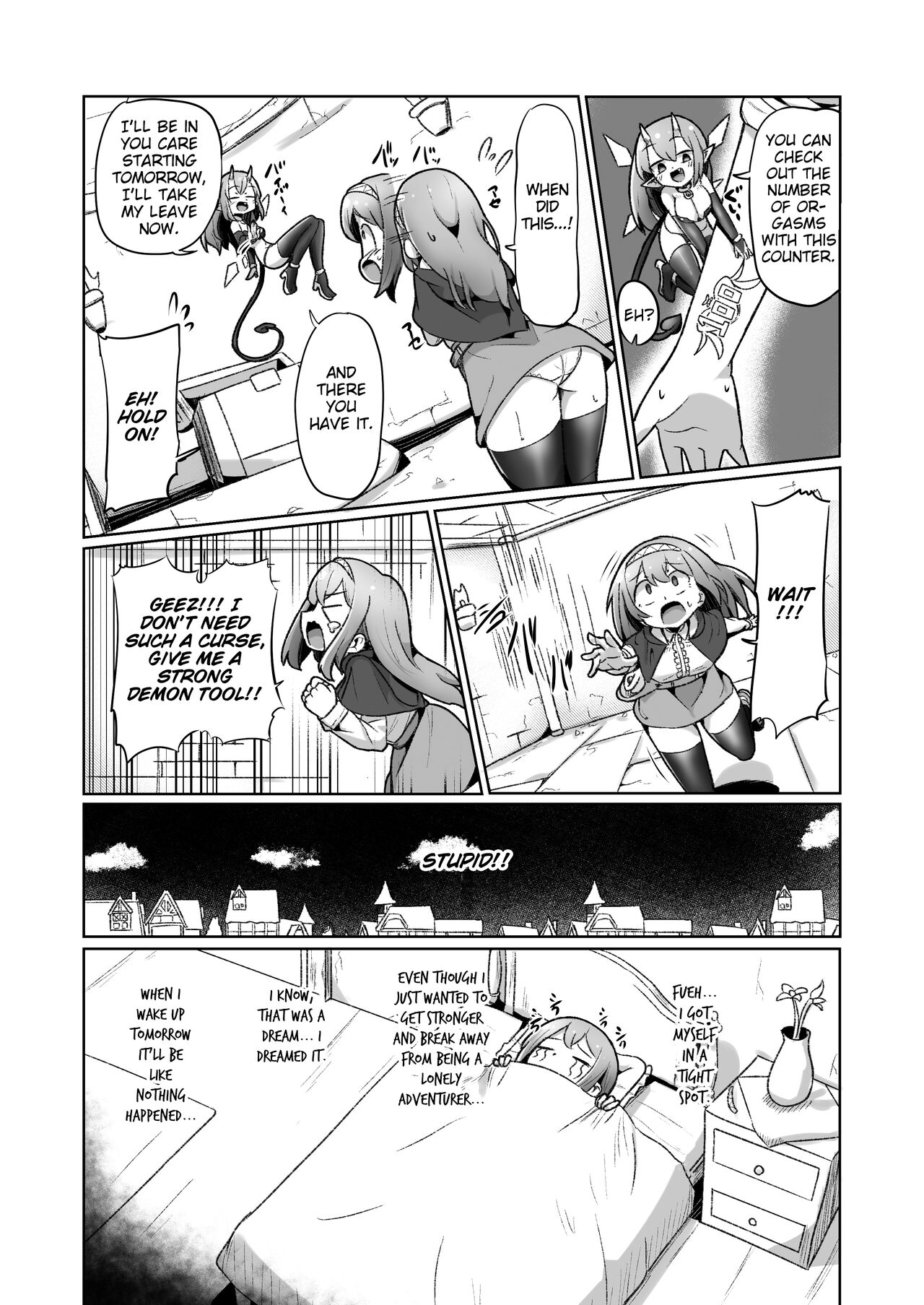 1-sshuukan no Aida 100-kai Zecchou shitara Kore kara Tsuku BaSta ga Isshou Kaijo dekinaku naru Noroi no Ohanashi page 8 full