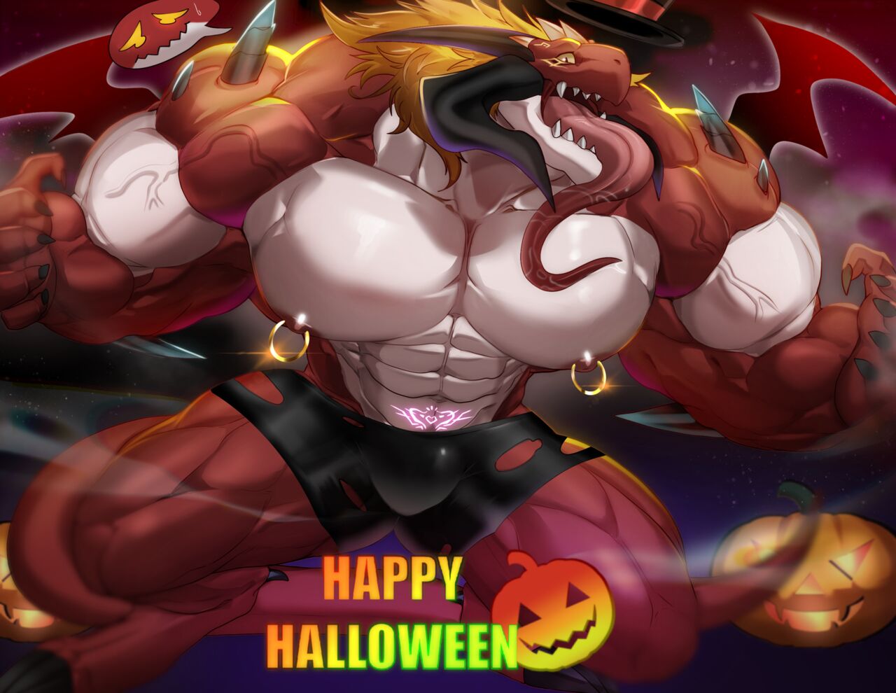Possessed Dragon's Halloween!! page 2 full