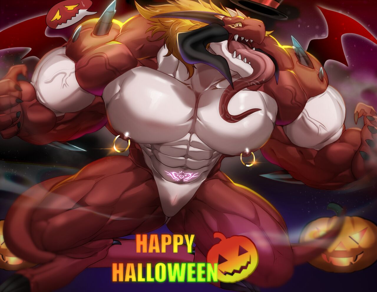 Possessed Dragon's Halloween!! page 4 full
