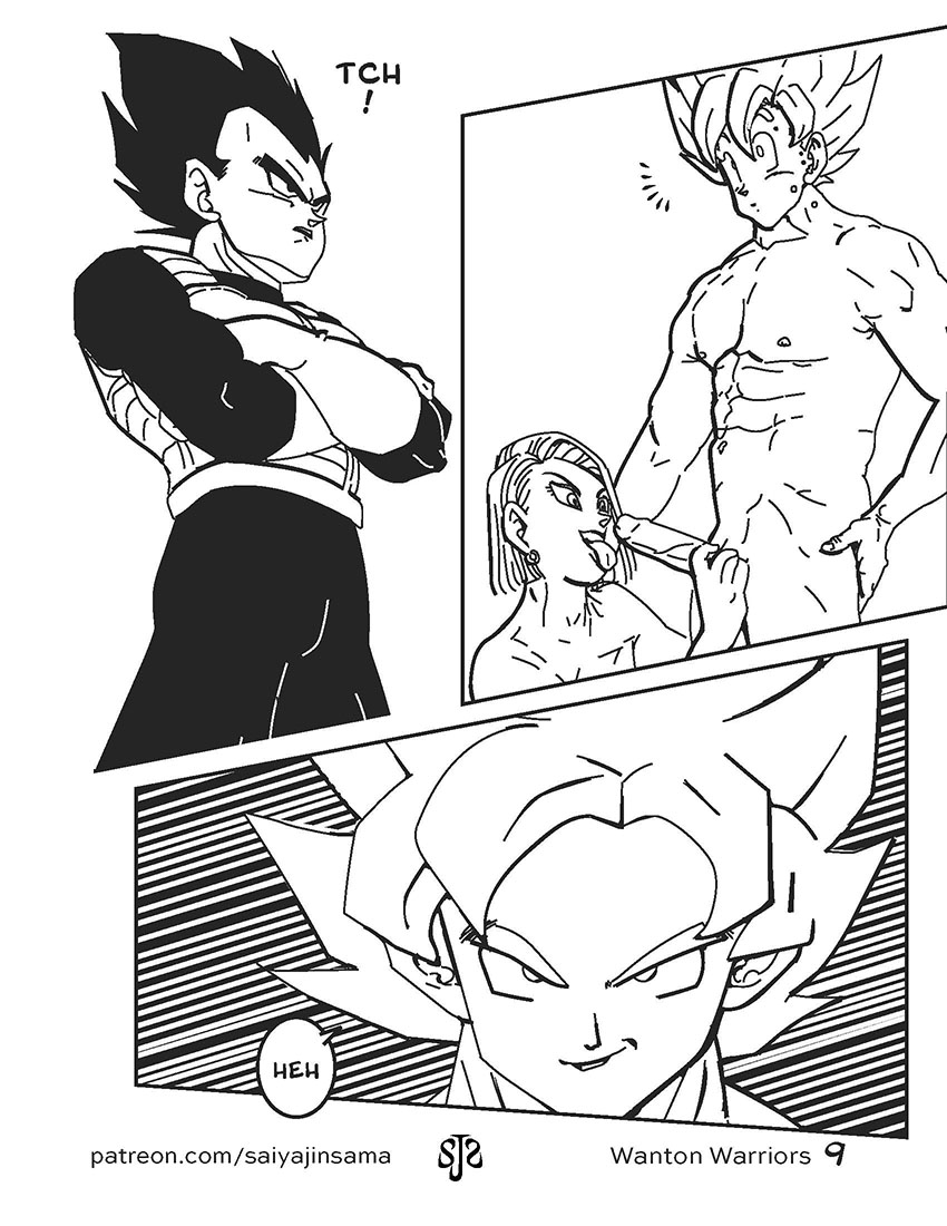 Wanton Warriors #1 - Goku, #18 &amp; Vegeta page 10 full