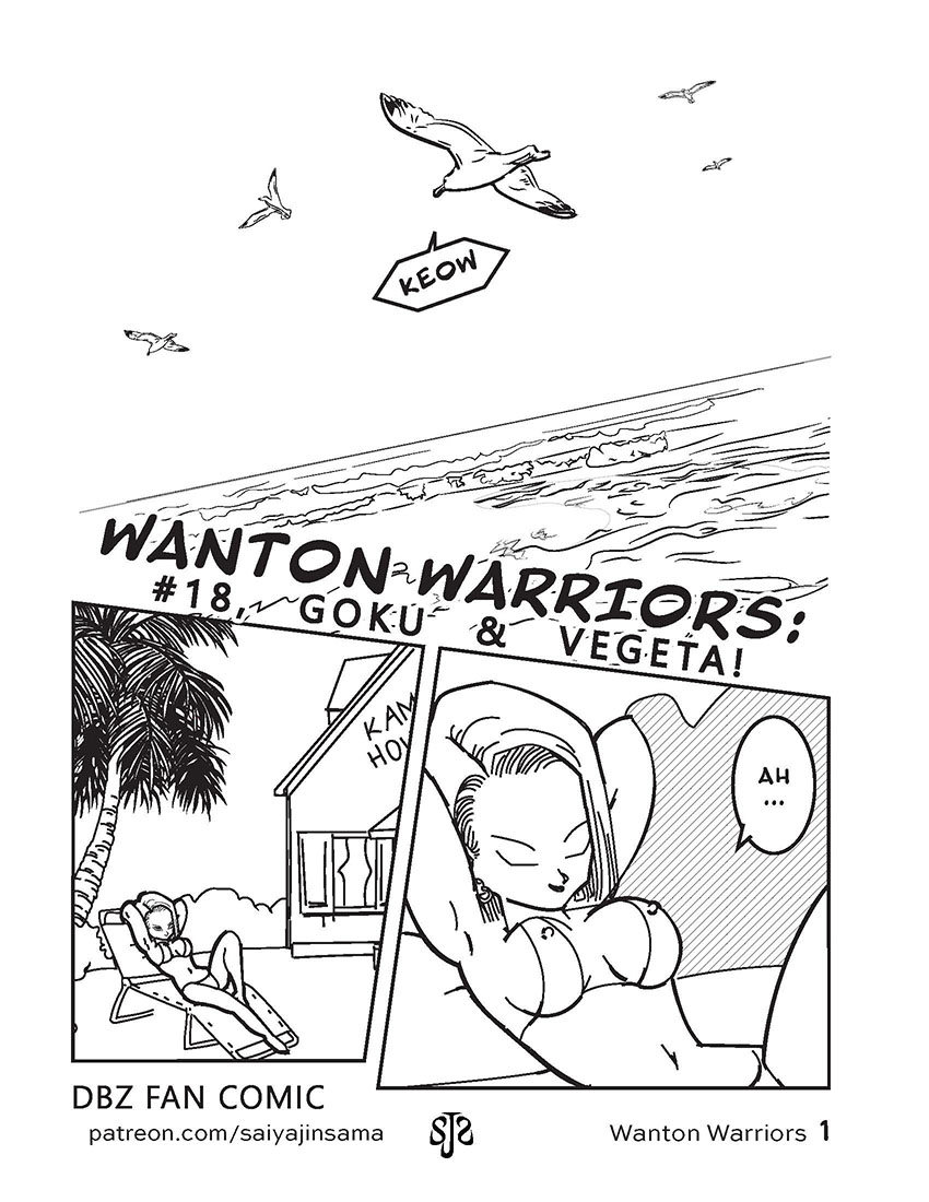 Wanton Warriors #1 - Goku, #18 &amp; Vegeta page 2 full