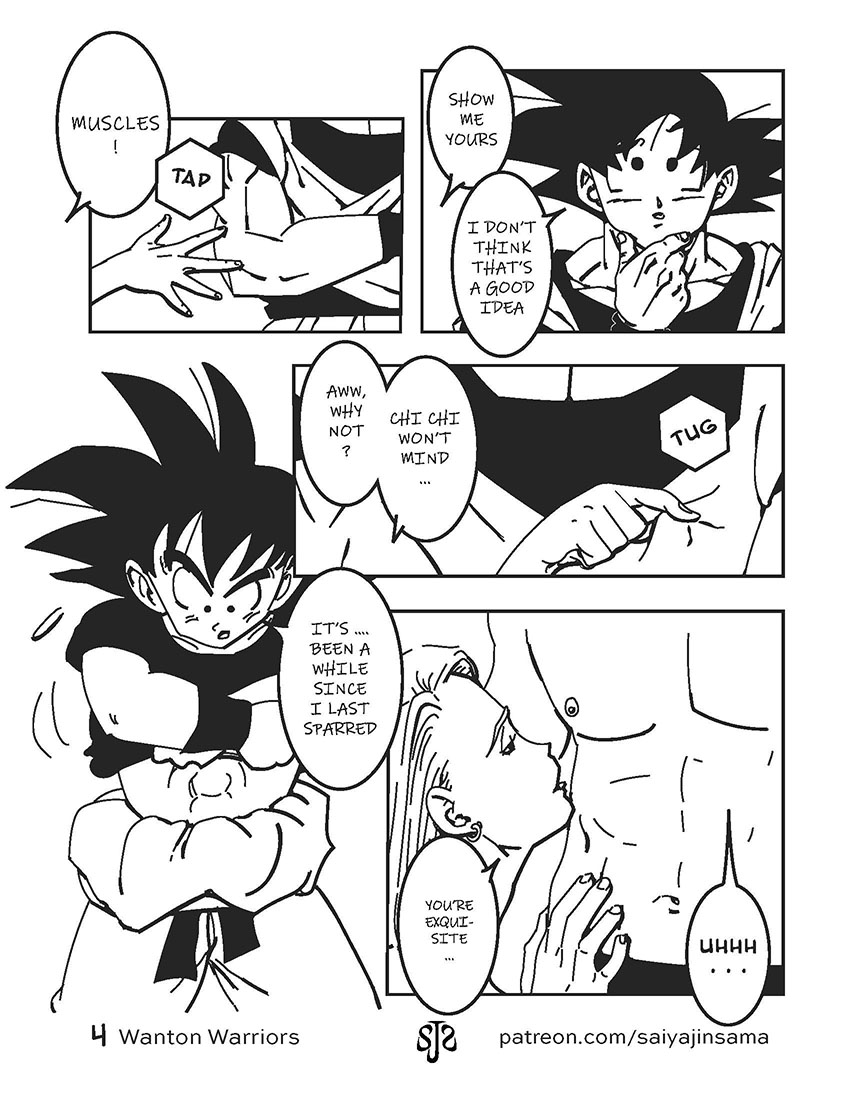Wanton Warriors #1 - Goku, #18 &amp; Vegeta page 5 full