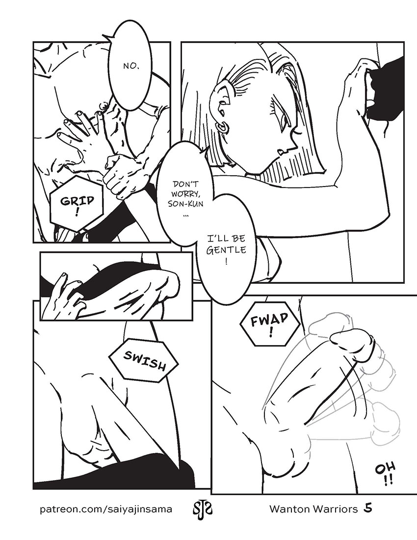 Wanton Warriors #1 - Goku, #18 &amp; Vegeta page 6 full
