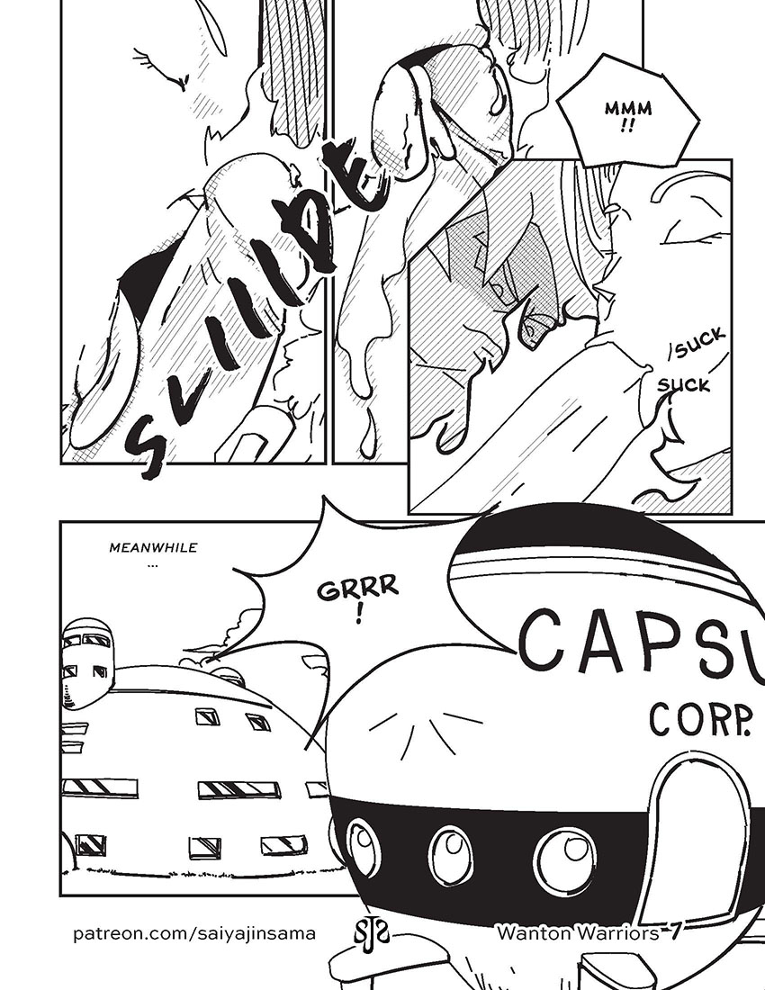 Wanton Warriors #1 - Goku, #18 &amp; Vegeta page 8 full