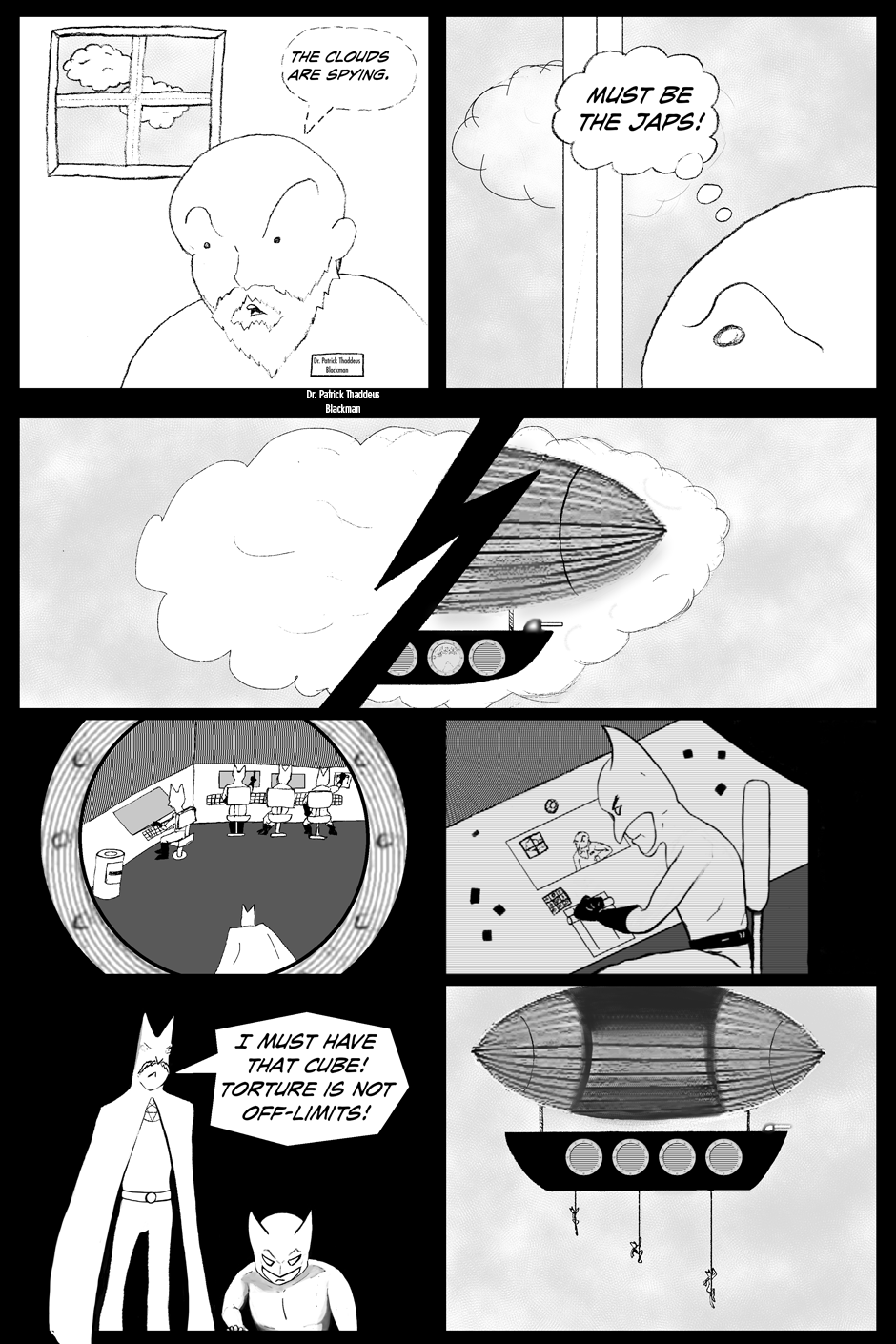Atomic Blackman #1 page 2 full