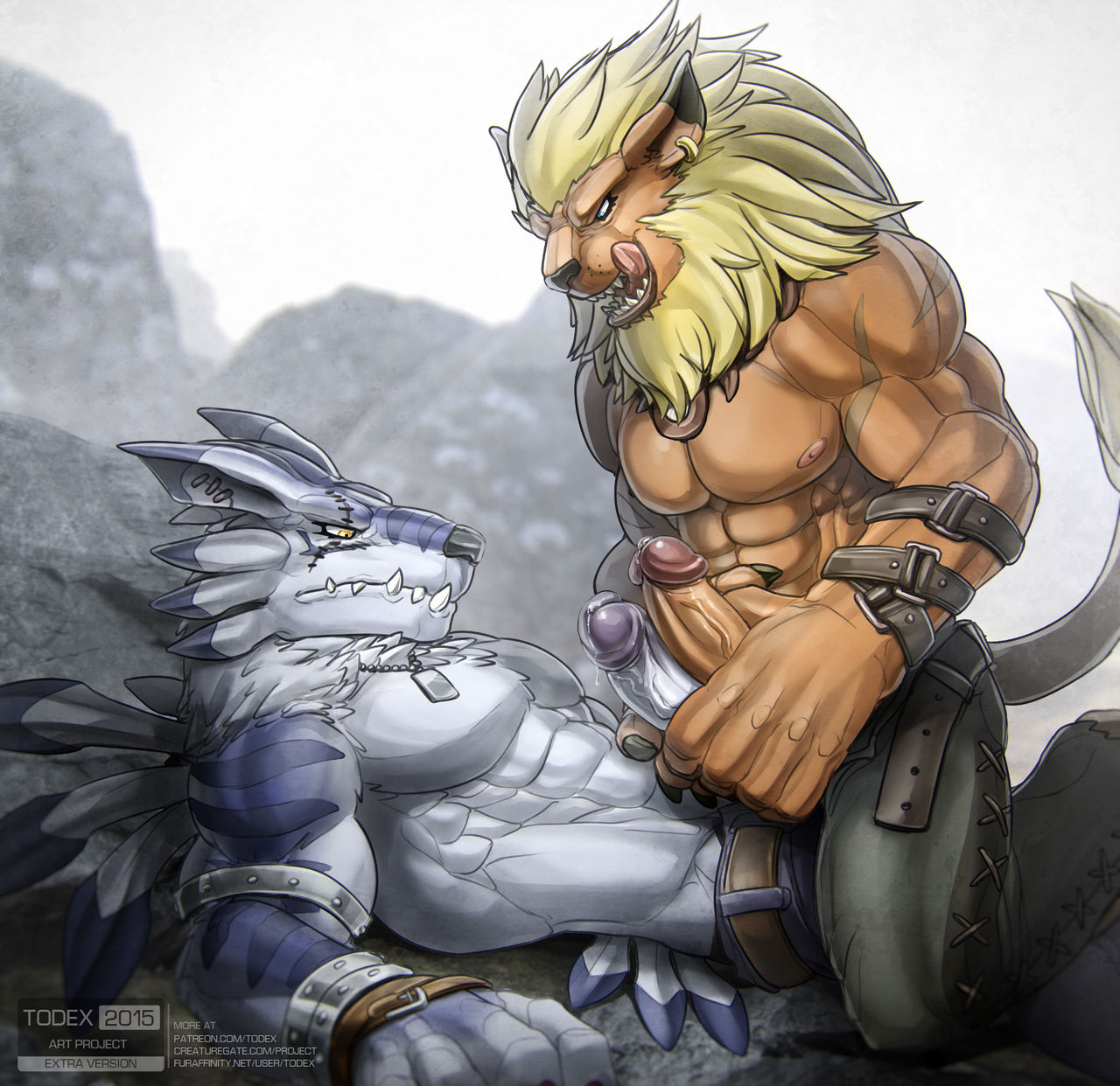 Leomon + WereGarurumon page 1 full