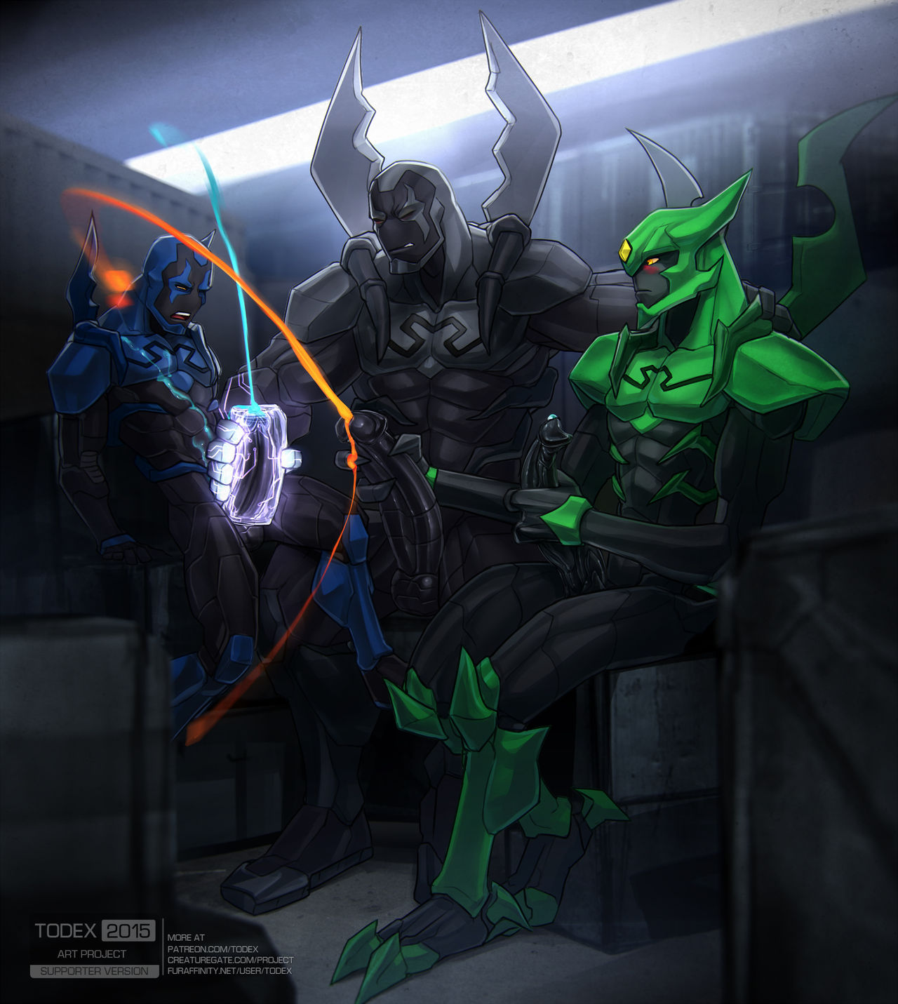 Black + Blue + Green Beetle page 5 full