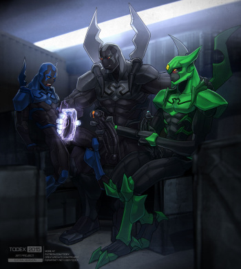 Black + Blue + Green Beetle cover