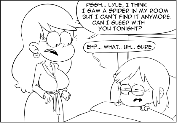 Spider Problem - Leni Loud &amp; Lyle Loud - page 1 full