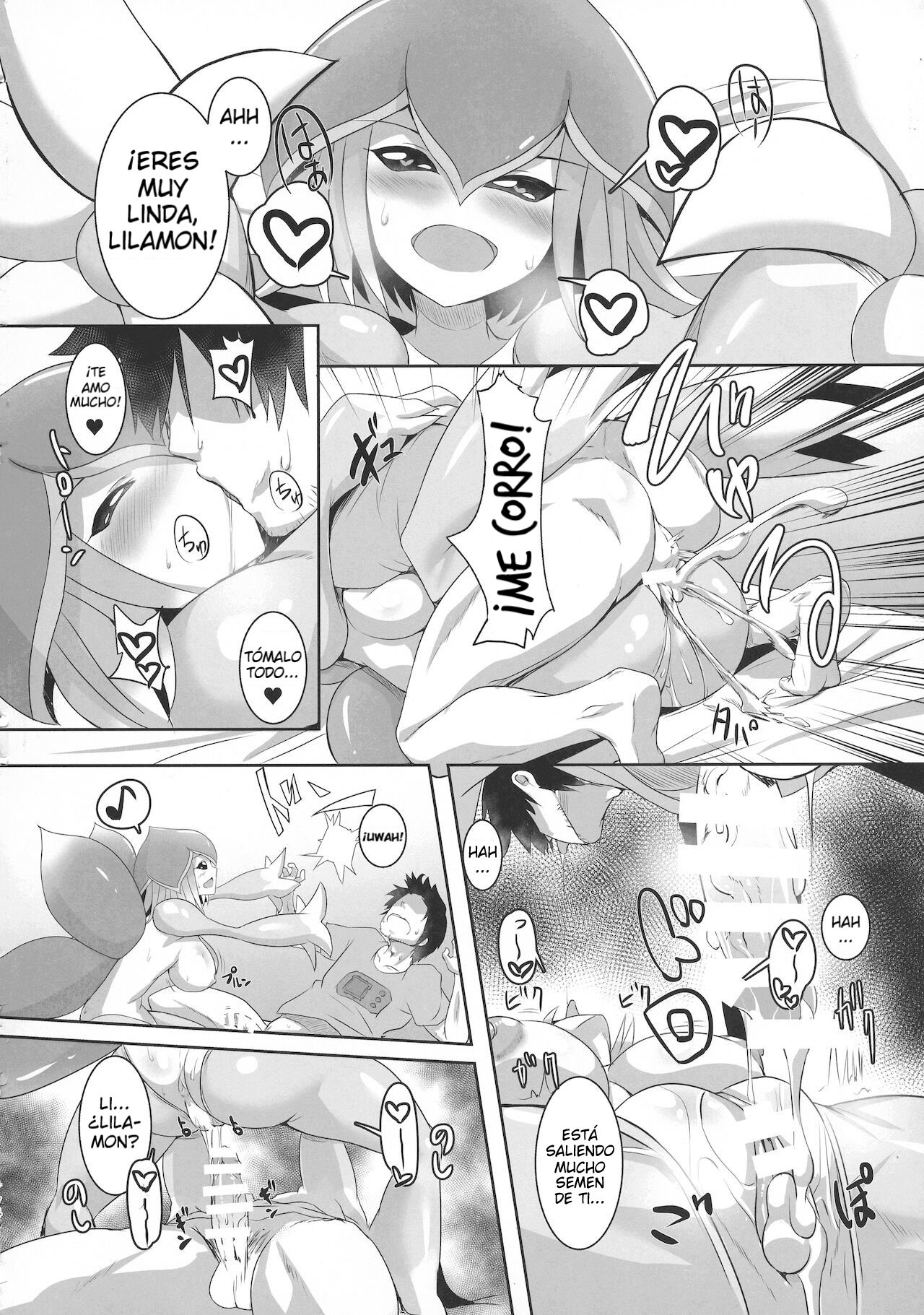 Lovey-Dovey Sex Life with Lilamon   EVOLUTION! page 8 full