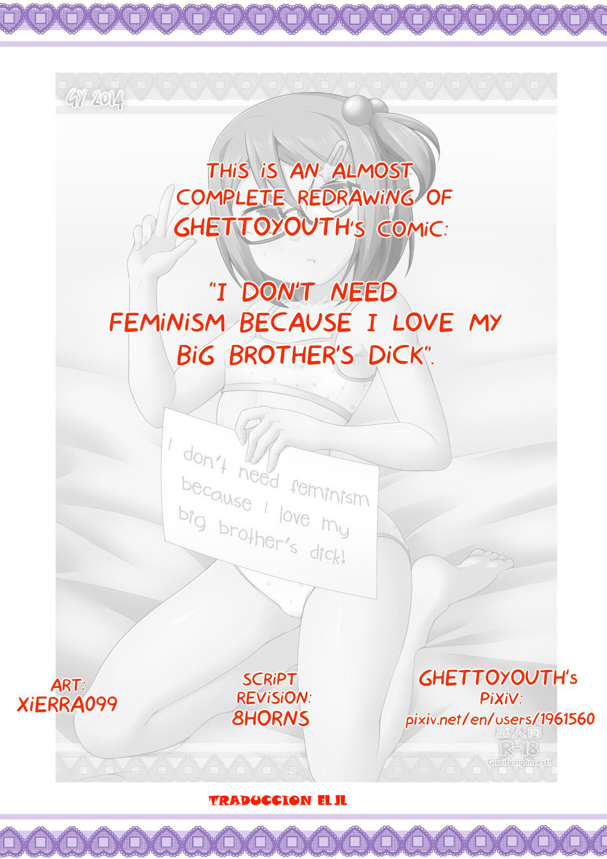 I don't need feminism because I love my big brother's dick l No necesito el feminismo porque amo el pene de mi hermano mayor page 7 full