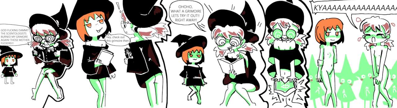 Nudey Witches Comics page 1 full
