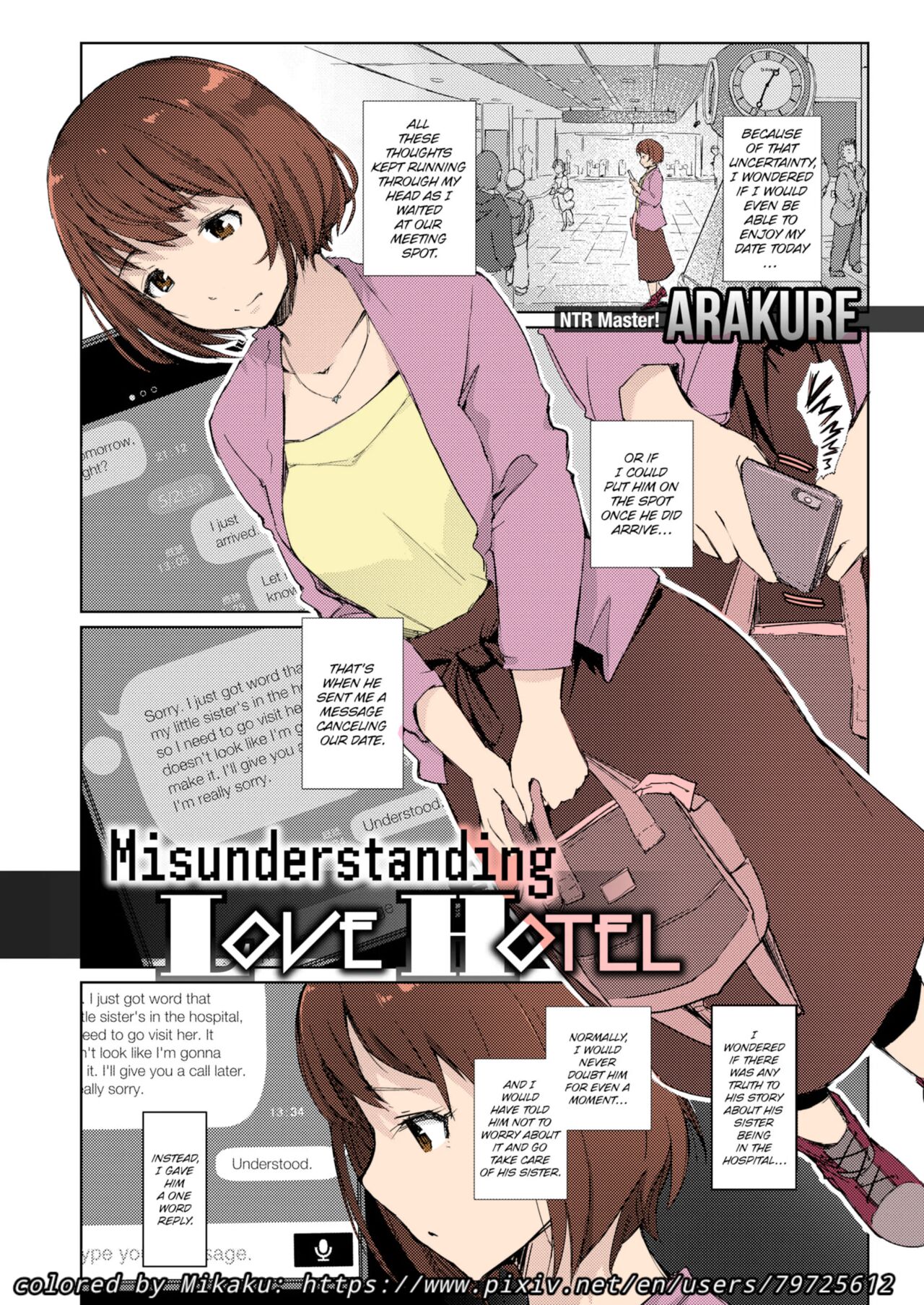 Misunderstanding Love Hotel Netorare  &amp; Kimi no na wa: After Story - Mitsuha ~Netorare~ page 1 full