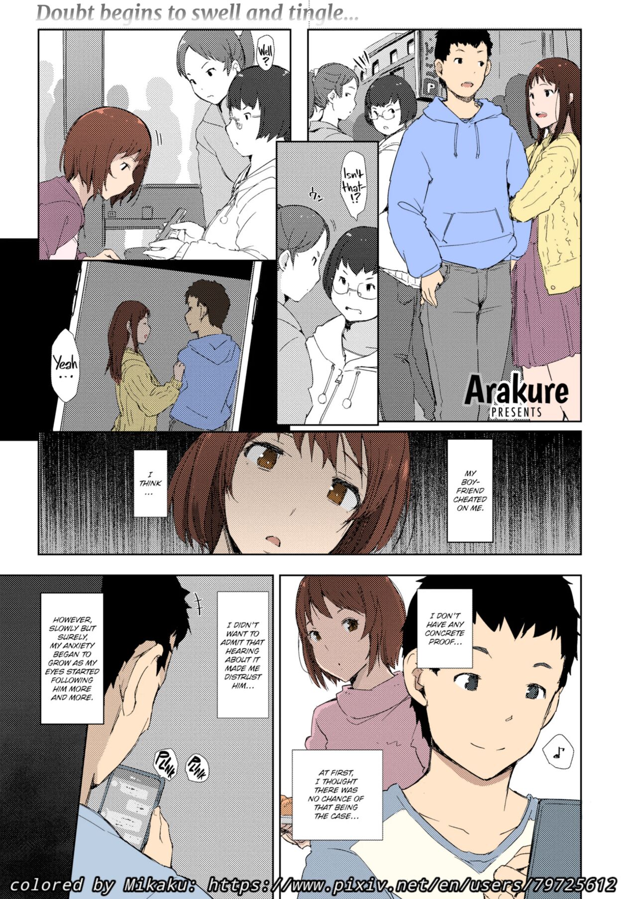 Misunderstanding Love Hotel Netorare  &amp; Kimi no na wa: After Story - Mitsuha ~Netorare~ page 2 full