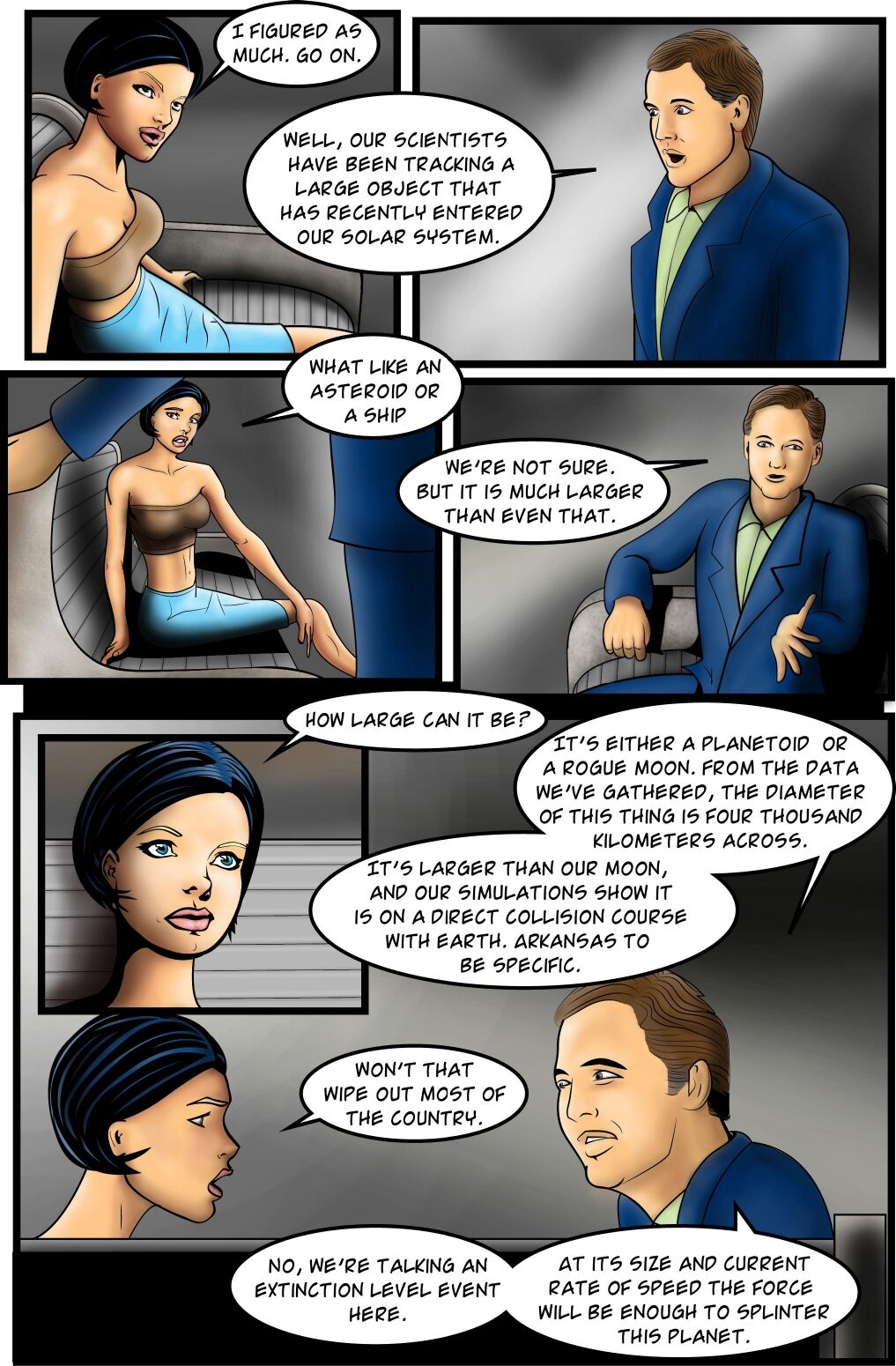 Supergirl: Issue #8 - Countdown to Extinction Part 1 page 4 full