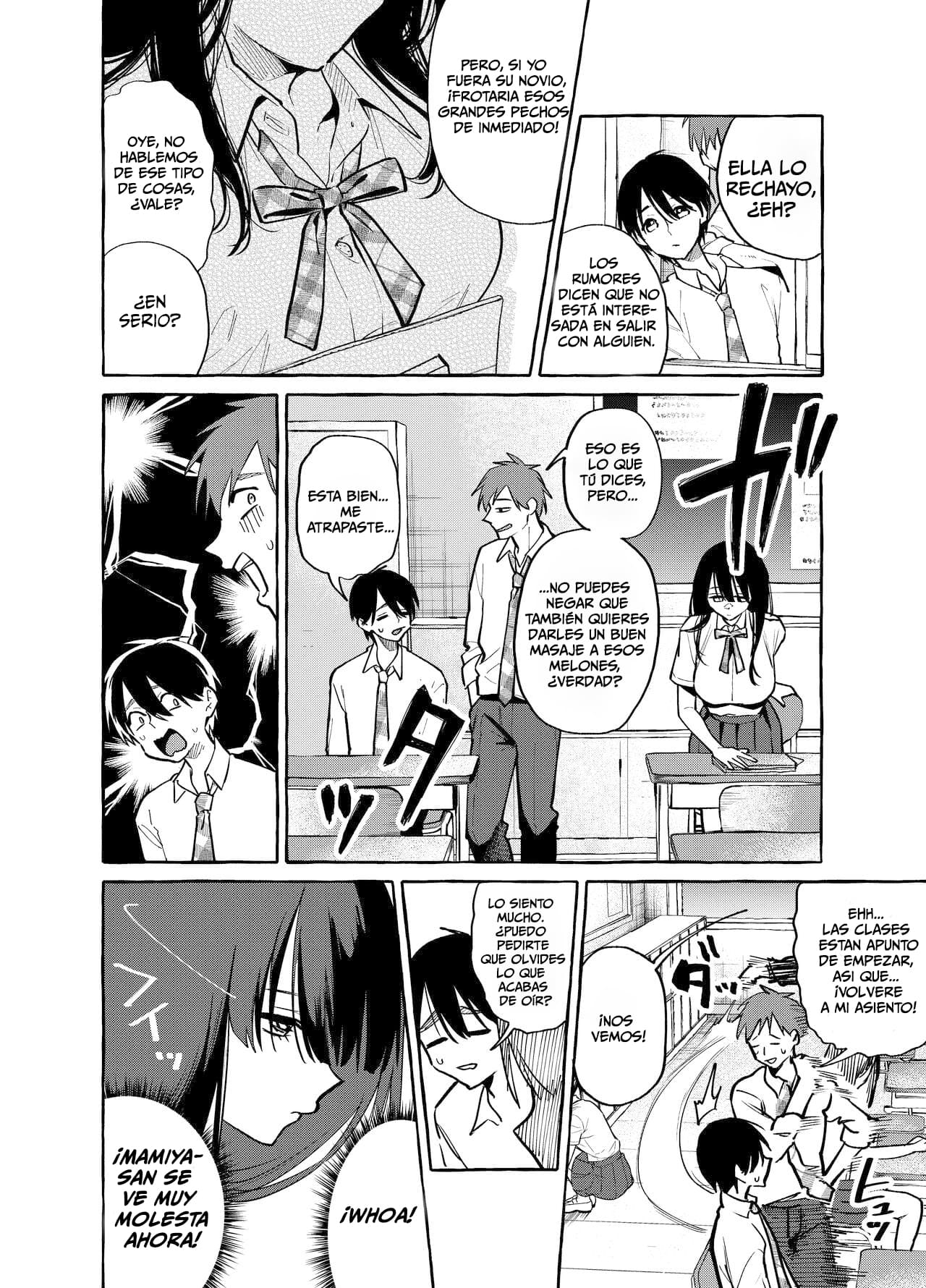 Tonari no Seki no Mamiya-san | Mamiya muestra sus pechos. page 3 full