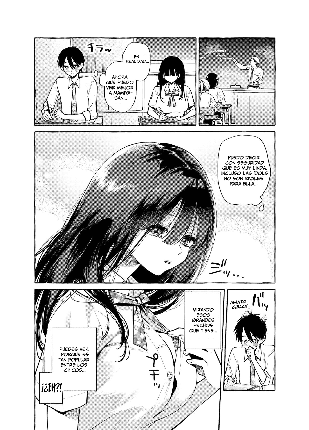 Tonari no Seki no Mamiya-san | Mamiya muestra sus pechos. page 4 full