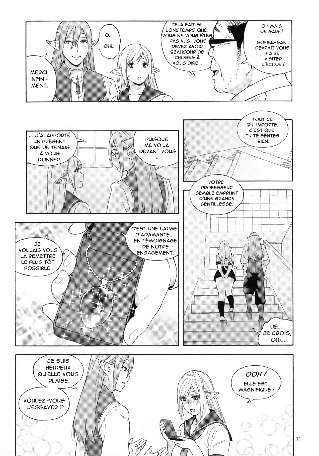 Tenkousei JK Elf 2 -Kegasareta Konyaku no Akashi- l'étudiante elfe transferée 2 -cadeau de fiançailles- page 10 full
