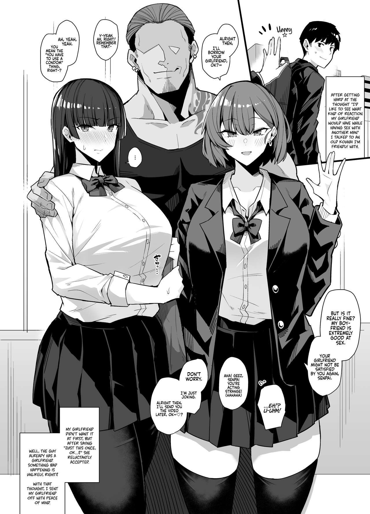 Gyaru Chukai Netorase | Cuckoldry Mediator Gyaru page 1 full