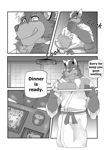 Happy Dinner With Big Guys - Youhei Doujinshi cover