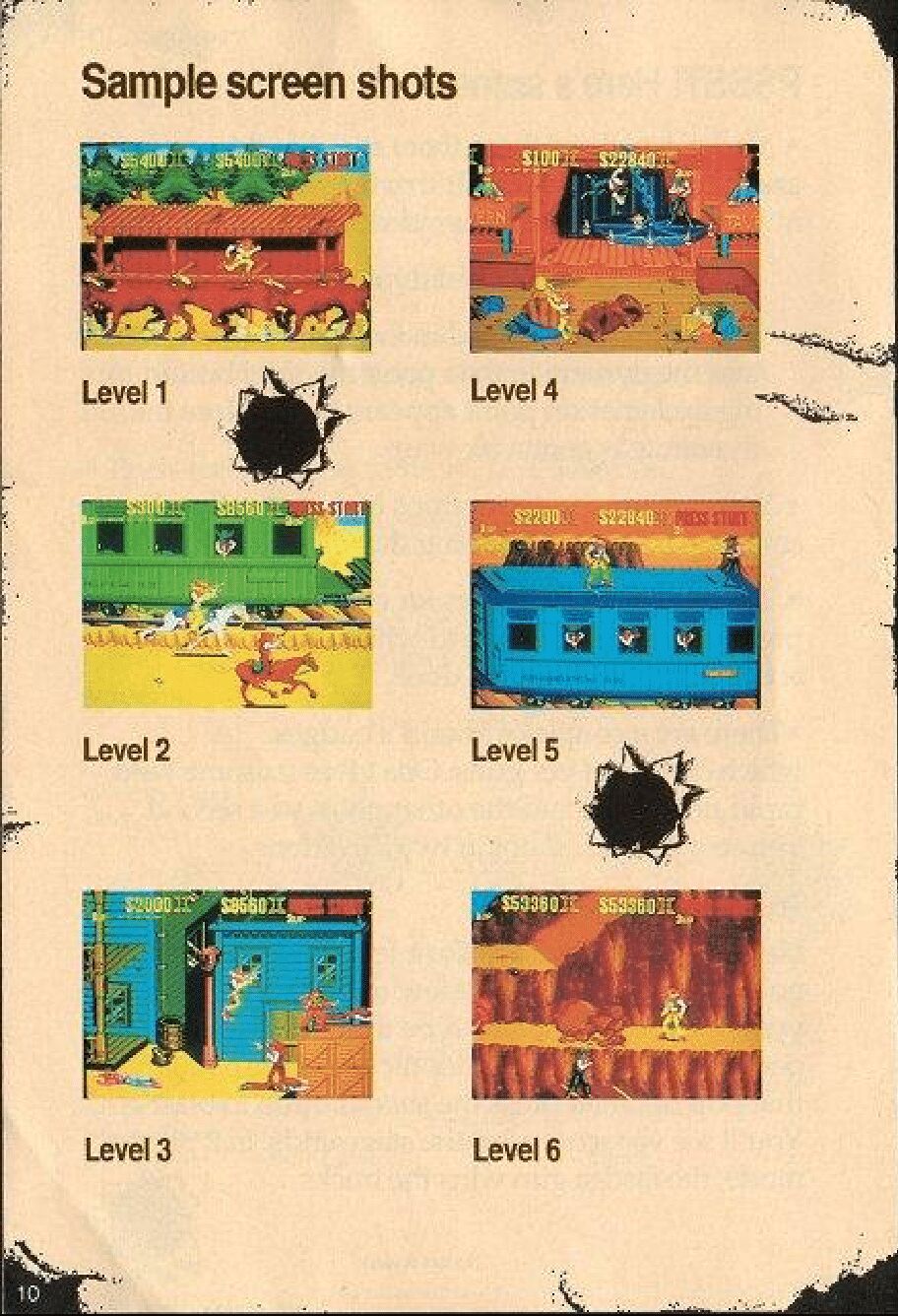 Sunset Riders Manual page 10 full