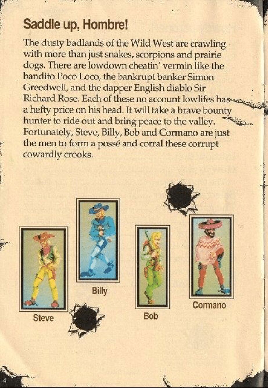 Sunset Riders Manual page 4 full