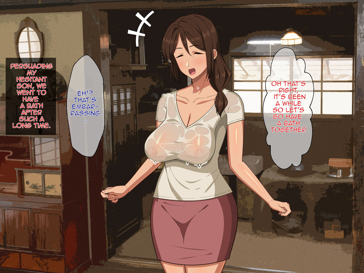 Amayakashi Okaasan wa Musuko ni Oshietai | Pampering Mother Wants to Teach her Son page 7 full