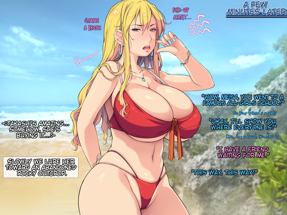 Natsu Beach Kichiku Rape! ~Kyonyuu JK o Gouin Nanpa Kuzu no Seishun!~ | Summer - Beach - Savage Rape! ~Picking Up Big-Titted High School Girls By Force - Scumbag Youth~ page 5 full
