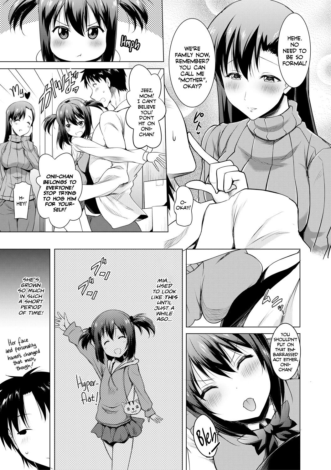 I Can't Live Without My Little Sister's Tongue Chapter 01-02 + Secret Baby-making Sex with a Big-titted Mother and Daughter! page 5 full