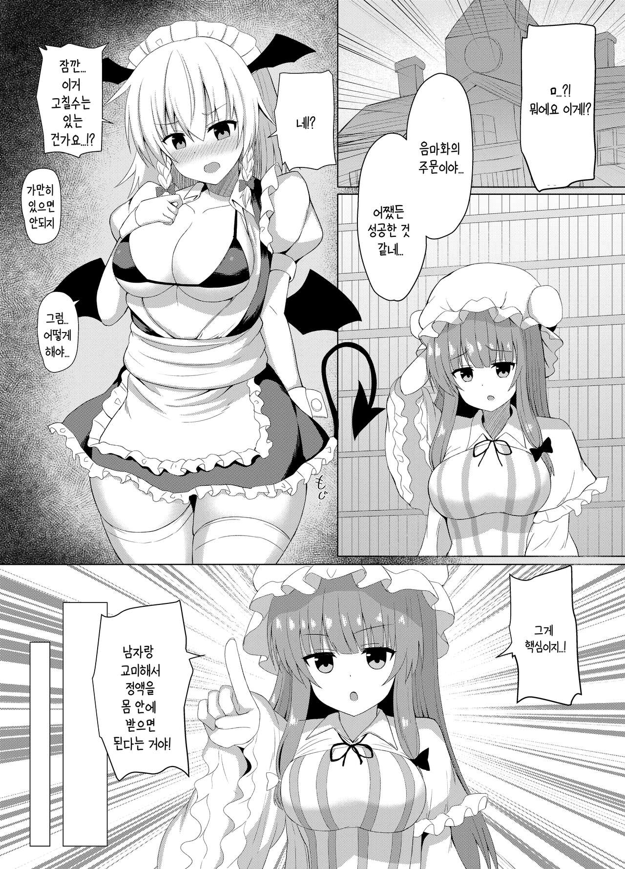 Patchouli no Jikken de Succubus ni Natta Sakuya-san | 파츄리의 실험으로 서큐버스가 된 사쿠야씨 page 6 full