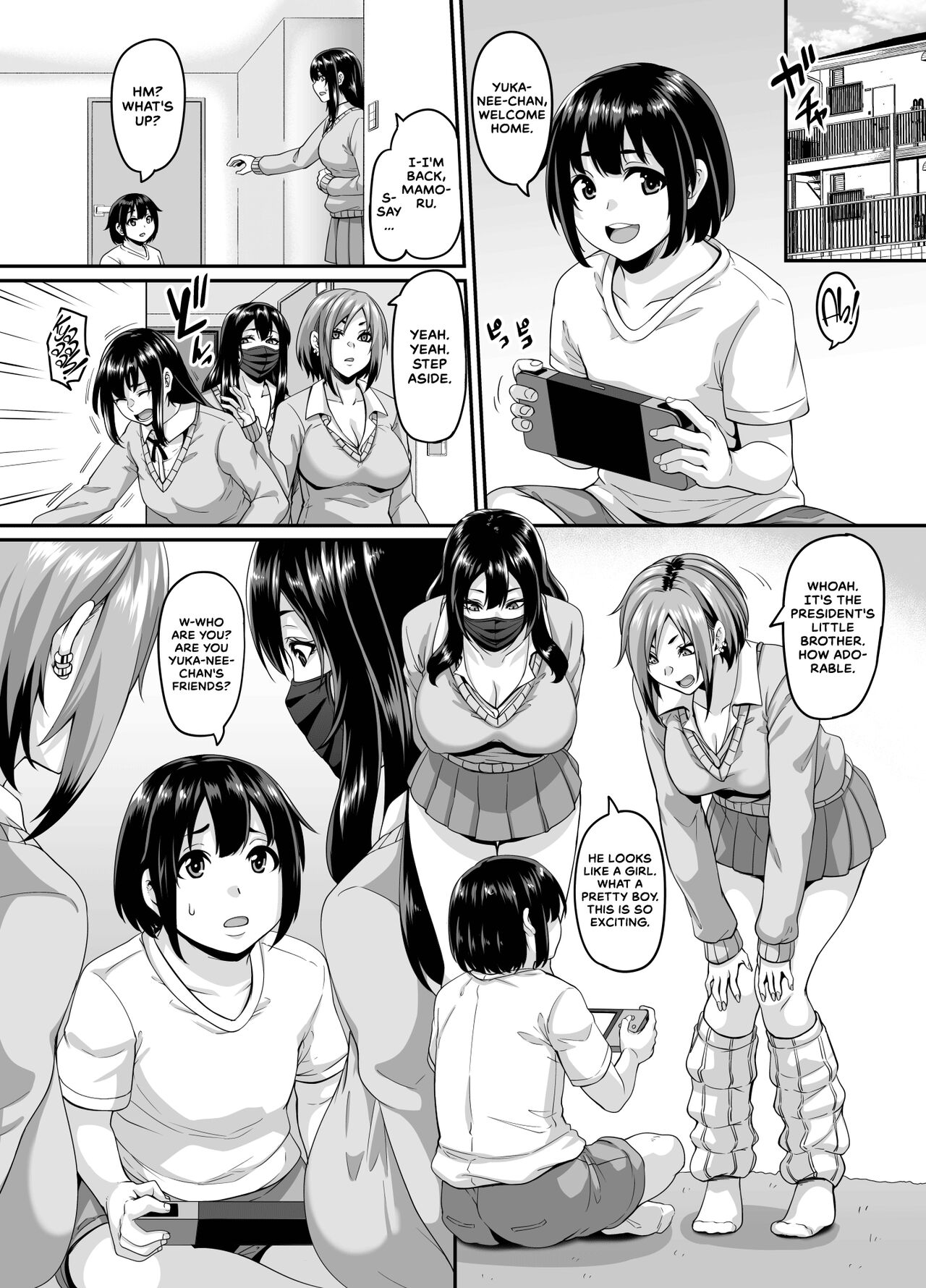 Papakatsu Bitch no Atashi-ra ga Anta no Otouto o Katte Mesuiki Yarichin-kun ni Shite Kawaigatte Ageru page 4 full