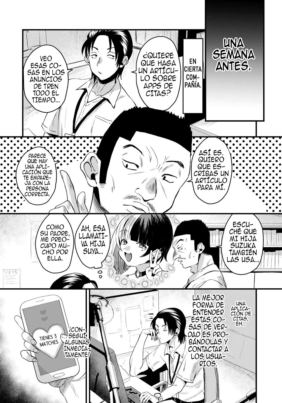 Matching Ecchi ～Joshi no Musume to～| Sexo De Emparejamiento ~ con La Hija Del Jefe~ page 3 full