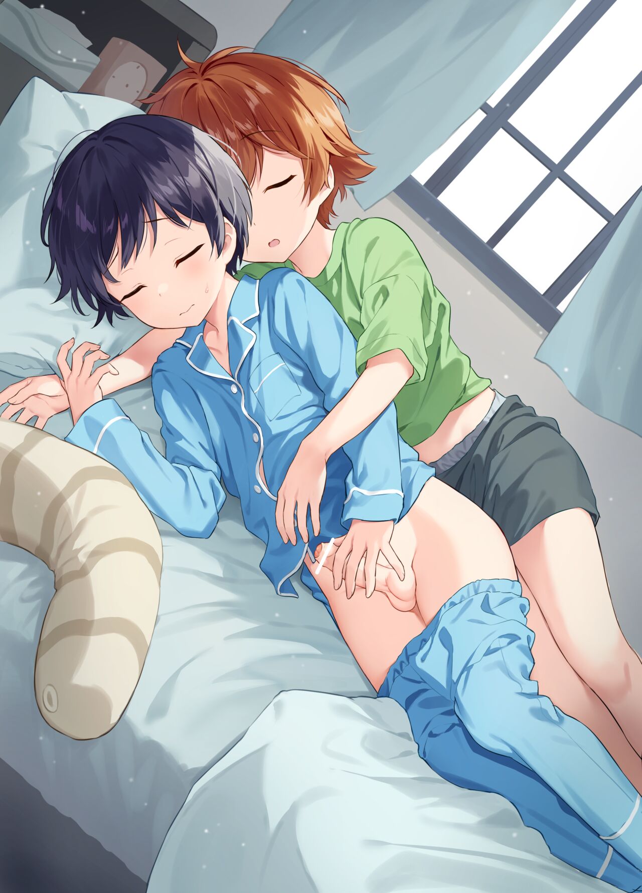 So nervous and unable to sleep,lying next to my childhood friend... page 2 full
