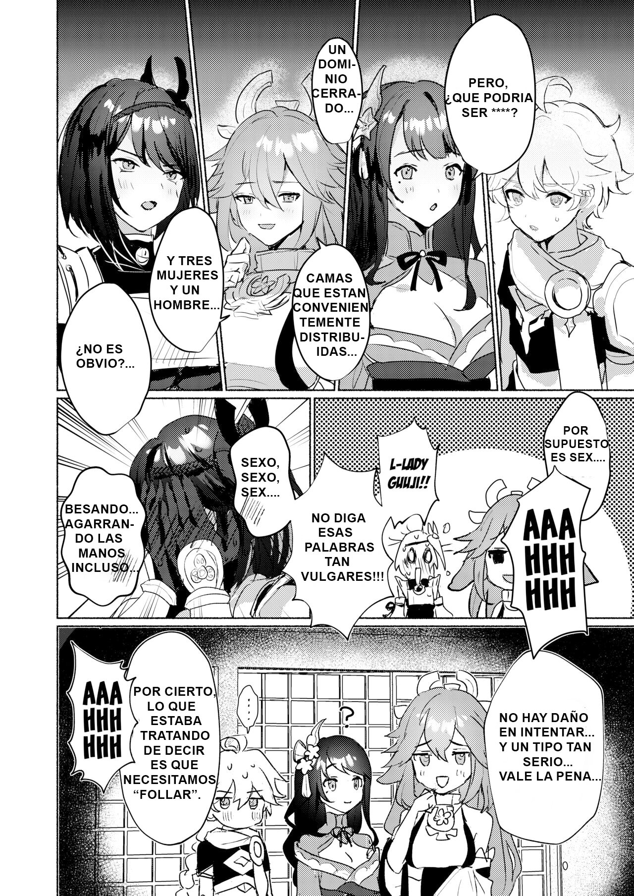 Inazuma Gosanke to Sex Shinai to Derarenai Hikyou - Inazuma Triumvirates and the F**k or Die Domain page 3 full